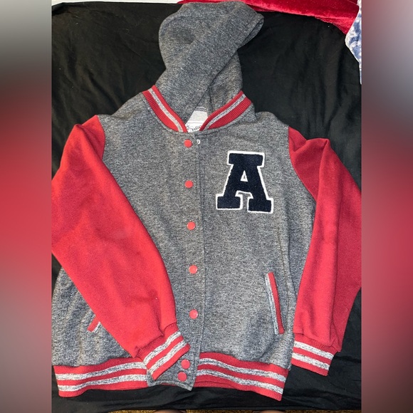 Red and grey varsity jacket - Picture 1 of 1